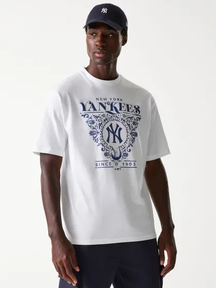 MLB FLORAL GRAPHIC OS TEE